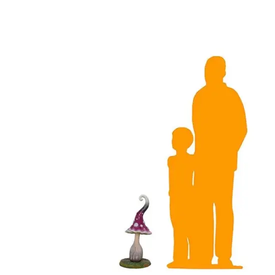 Small Dotted Mushroom Over Sized Statue {2}