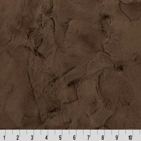 Brown Truffle Luxe Cuddle Mirage 80" Fabric per yard {1}