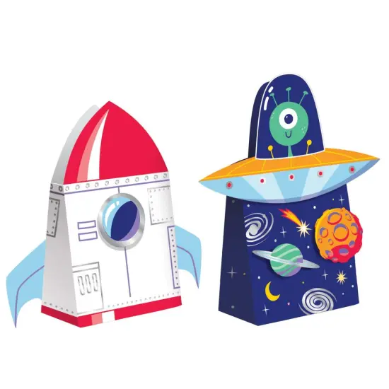 Space Adventures Treat Bag w/ Attachments (8/Pkg) {1}