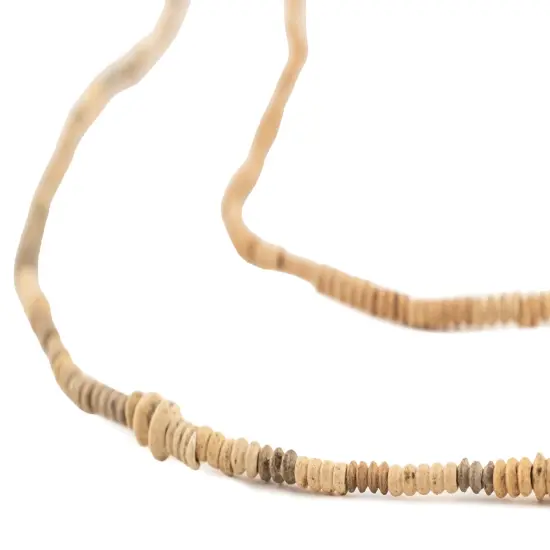 The Bead Chest Mali Clay Beads 4 Strands 4mm African Brown Seed 28 Inch Strand Handmade {1}