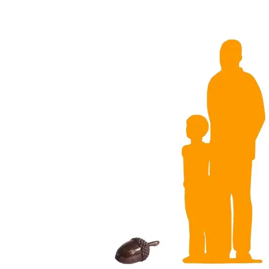 Giant Acorn Decor Statue {2}