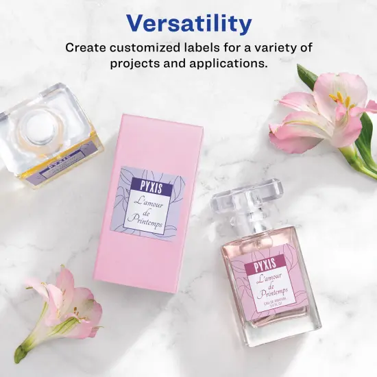 Avery Printable Blank Square Labels, 2" x 2", Matte White, 300 Customizable Labels (22806) {2}