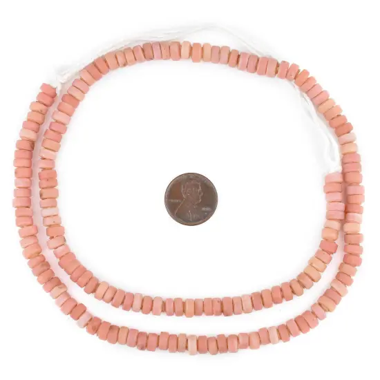 The Bead Chest Rose Pink Java Glass Button Beads (8mm) {2}