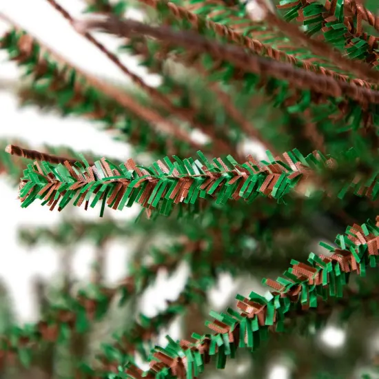 Northlight Medium Two-Tone Warsaw Twig Artificial Christmas Tree - 6' - Unlit Brown {6}