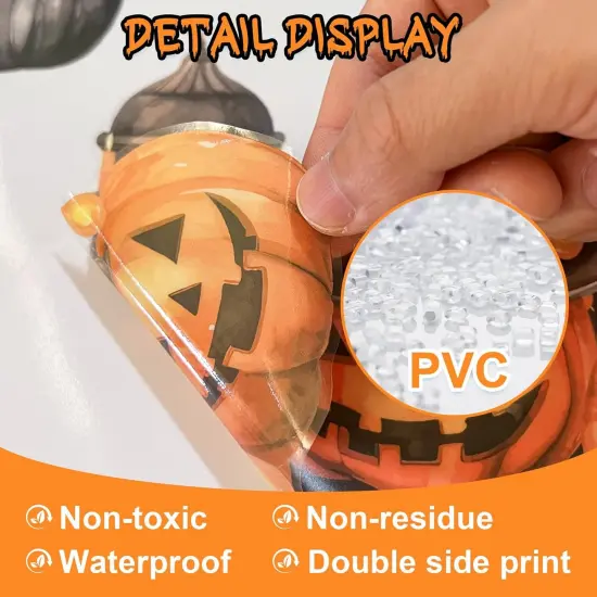 Halloween Window Clings Decal, Window Stickers for Halloween and Fall {5}