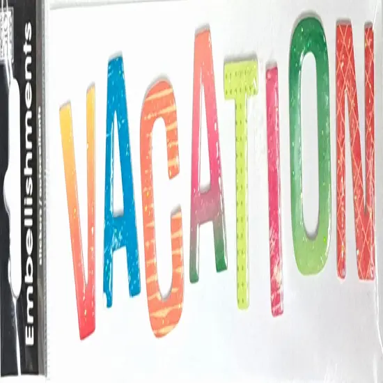 Me & My Big Ideas Vacation Dimensional Chipboard Stickers {1}