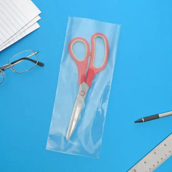 Plymor 4" x 10", 2 Mil Flat Open Clear Plastic Poly Bags {3}