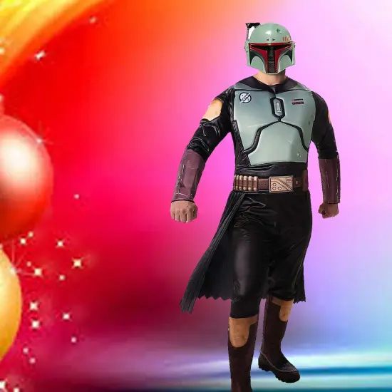 Boba Fett Inspired Adult Qualux Costume Star Wars Padded Polyester Outfit {2}