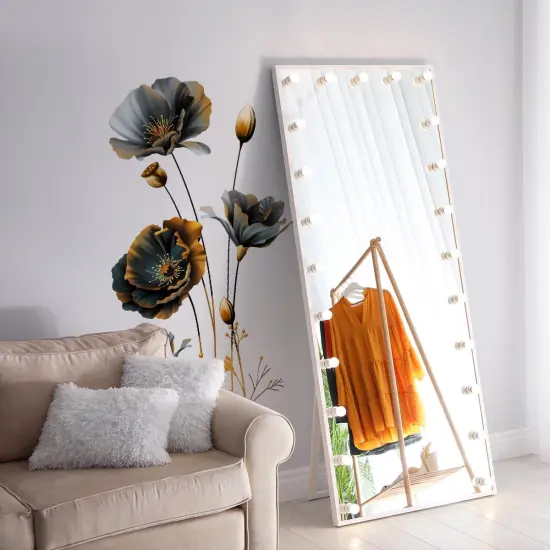 Large Boho Floral Modern Wall Decals {4}