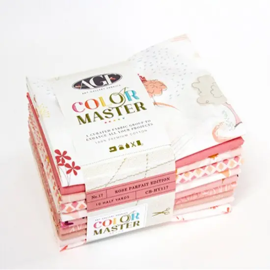 Rose Parfait Color Master Half Yard Bundle by AGF Studio for Art Gallery (CB-HY117) {1}