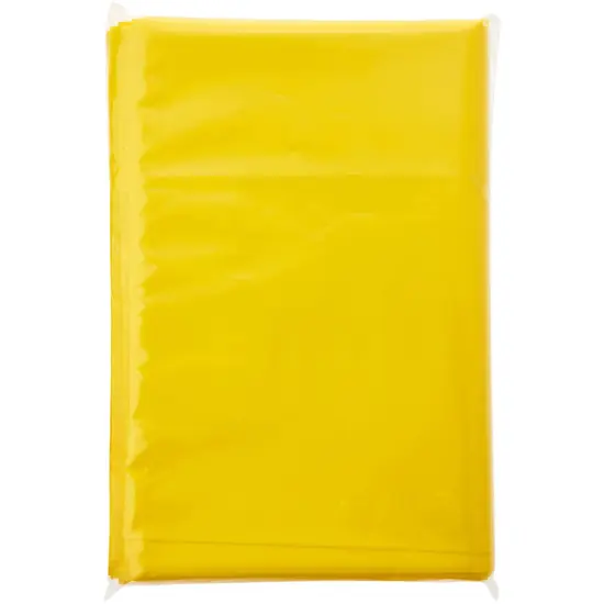Plymor 9" x 12", Yellow 2 Mil Flat Open Plastic Poly Bags {5}