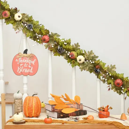 Fall Decorations for Home, 5.9Ft Fall Garland {5}