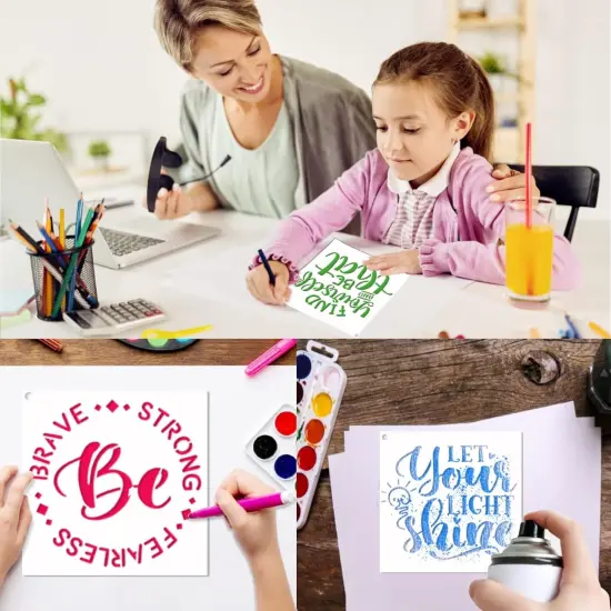 20 Pcs Word Stencils {4}