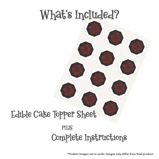 Miraculous: Tales of Ladybug & Cat Noir - Master Fu Symbol Edible Cake Topper {1}