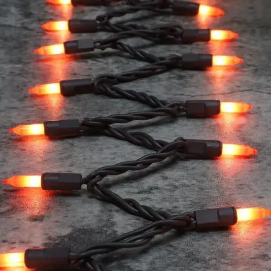 Halloween 100 Mini String Lights - Orange {5}