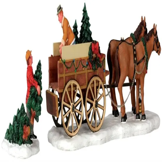 Lemax Christmas Tree Wagon {3}