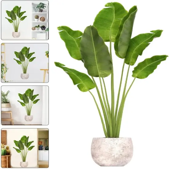 Green Plant Wall Decals 3D Potted Plant {4}