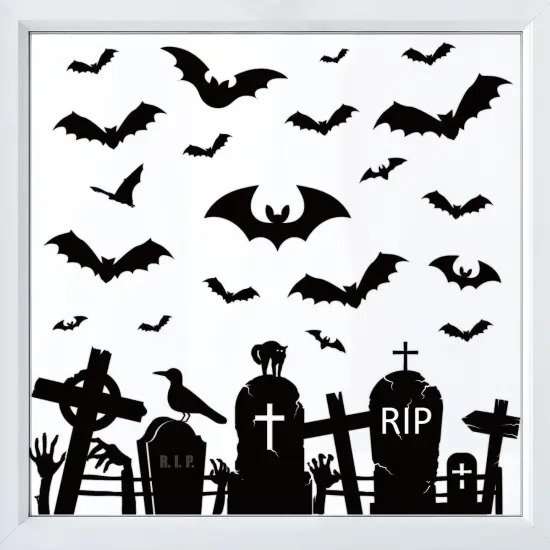 Halloween Bats Window Clings {1}