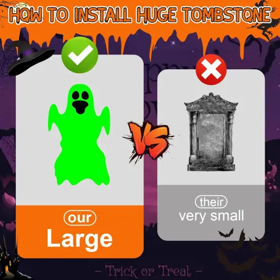 6PCS Scary Ghost Halloween Yard Sign Decorations for Yard Lawn Waterproof {5}