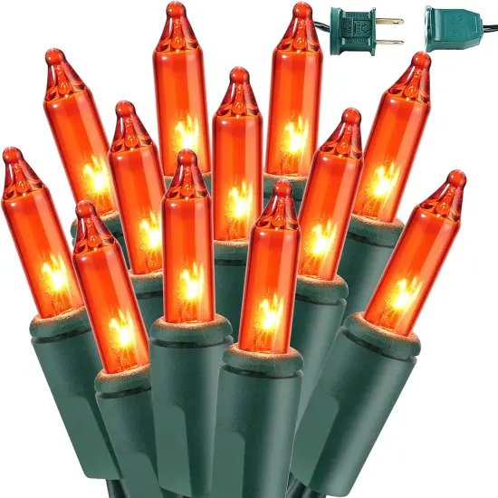 Orange Halloween String Lights - 69.6FT, 300 Count {1}