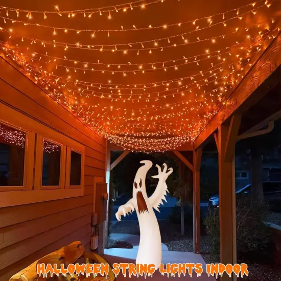 165ft 500 LED Orange Lights for Halloween {2}