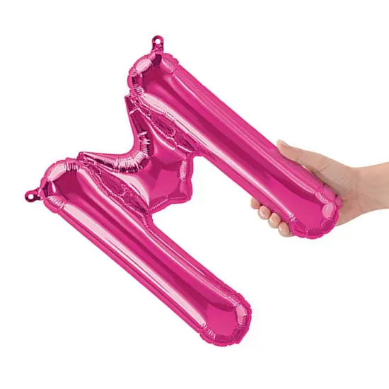 NorthStar Balloons&reg; 16 Inch Letter M Magenta Air Fill Only {1}