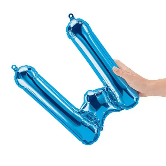 NorthStar Balloons&reg; 16 Inch Letter W Blue Air Fill Only {5}
