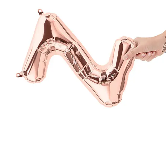 NorthStar Balloons&reg; 16 Inch Letter Z Rose Gold Air Fill Only {4}
