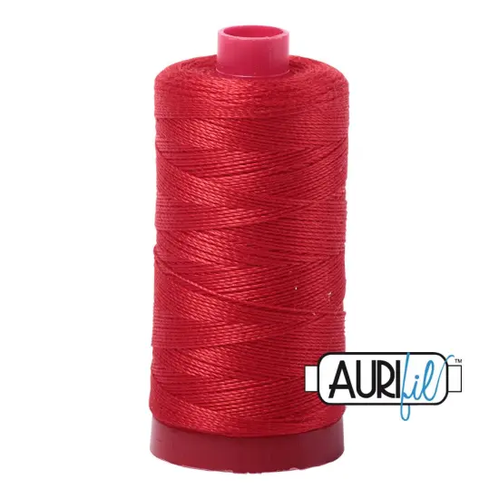 Lobster Red (2265) | 12wt Large Spool (325M / 356Y) | Aurifil Thread {1}