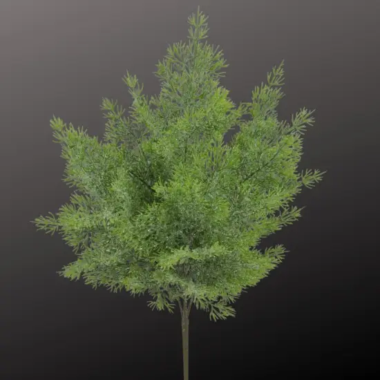 21" Iced Glitter Cedar Bush &ndash; 5-Stem Faux Greenery for Holiday Decor-85258 {3}