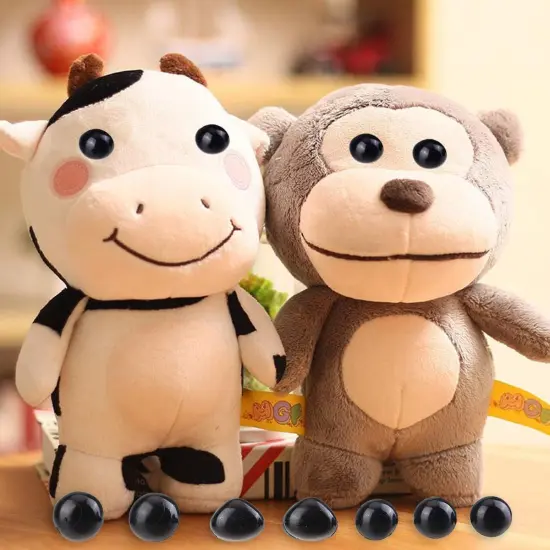 Solid Black Eyes with Washers Safety Eyes {2}