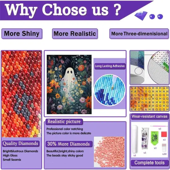 Halloween Diamond Painting Kits - 12x16 Inch (A-G8070) {3}