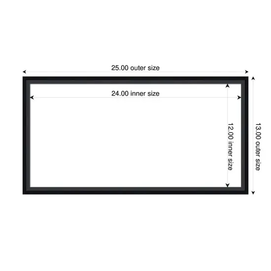 Lucie Framed Dry Erase Magnetic Board Black {4}