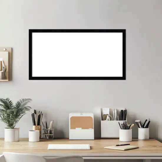 Svelte Framed Dry Erase Magnetic Board Noir Black {6}
