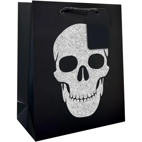 Pack/6: Skull Gift Bag - 8 x 4 x 10" {1}
