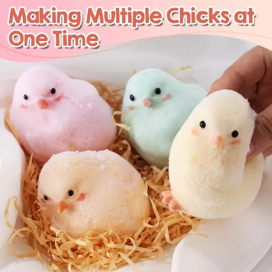 LET'S RESIN 4 Pcs Chicks Silicone Molds for Taba Squishy, Cute Animal Molds for Squishy Maker, Resin Casting, Effortless Demolding for Stress Relief DIY Decompression Gift Home Decor {5}