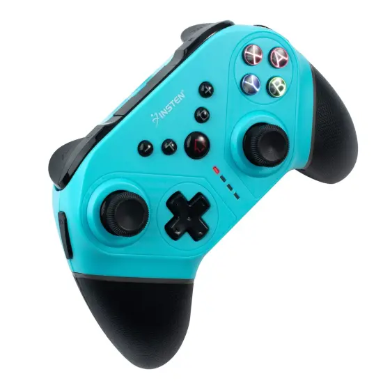 Wireless Controller for Nintendo Switch, OLED Model, Switch Lite, with Programmable Buttons, Gyro Axis, Vibration, Turbo, Blue {1}
