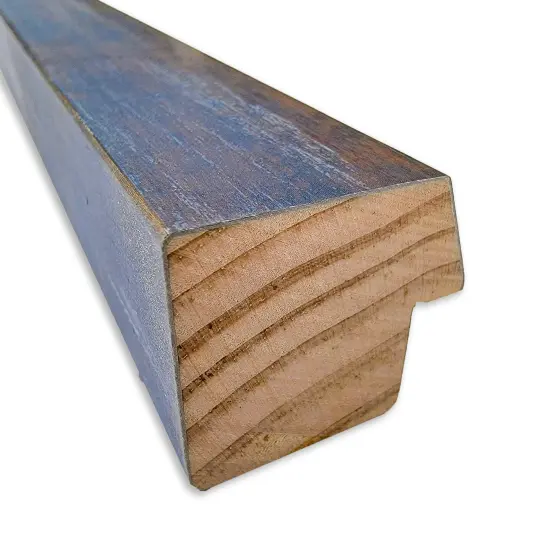 Two Tone Framed Dry Erase Magnetic Board Blue Copper {3}