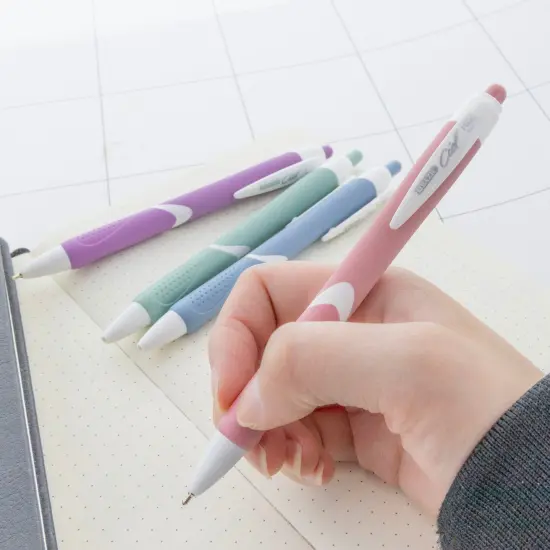 BAZIC Ciel Serena FUSE Tech Ink Retractable Pen w/ Rubberized Barrel (2/Pack) {5}