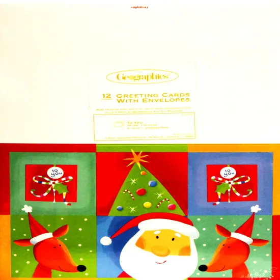 DIY Geographics Christmas Greeting Cards & Envelopes {1}