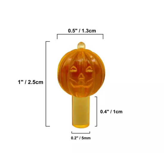 Kitcheniva Orange Jack O' Lantern Medium Ceramic Tree Lights 25 Pcs {2}