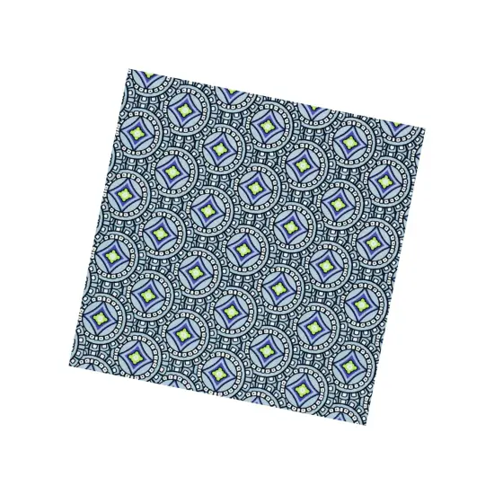 Mosaic Tile Printed Spandex Fabric {5}