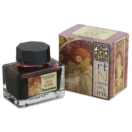 Kuretake Ink-Caf&eacute; Art Nouveau Ink - Old Rose, 20 ml {1}