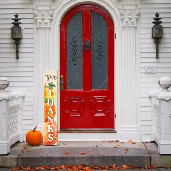 Fall Thanksgiving Porch Sign {3}