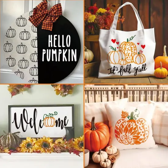 9 Large Fall Stencils {2}