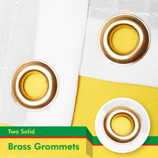 G128 2 Pack: Republic of the Congo Flag | 3x5 Ft | LiteWeave Pro Series Printed 150D Polyester | Country Flag, Indoor/Outdoor, Vibrant Colors, Brass Grommets {2}