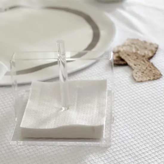 Sleek Lucite Napkin Holder {4}