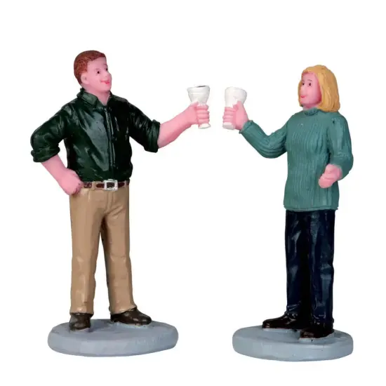 A Fine Vintage, Set Of 2 - Lemax {1}