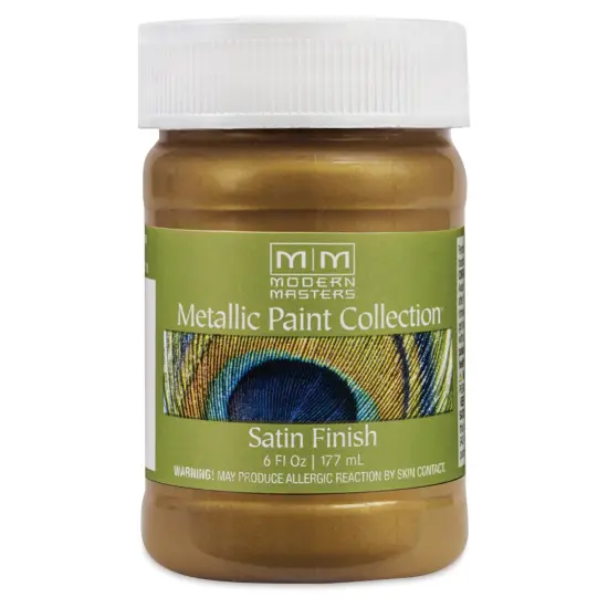 Modern Masters Metallic Paint - Brass, 177 ml jar {1}