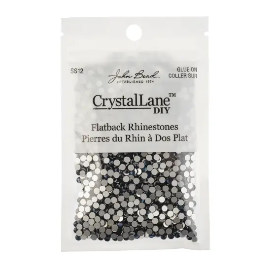 Crystal Lane DIY SS12 Glass Flatback Rhinestones, 2880pcs Montana {3}